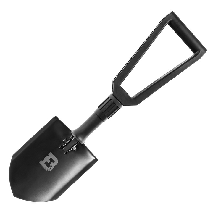 Összecsukható lapát, Badger Outdoor, Acél, 58,5 cm, Fekete, 220 mm