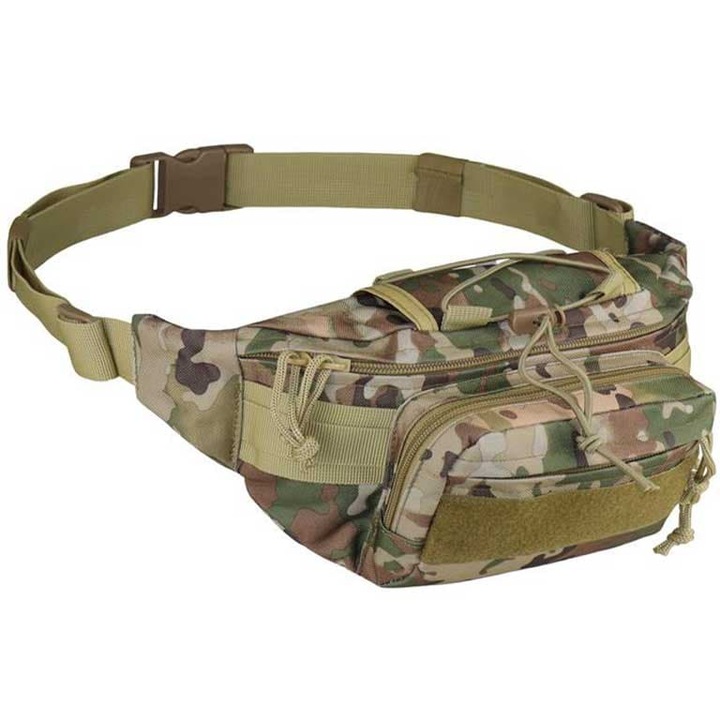 Sporttáska CAMO Military Gear Kangoo 3L, 25x15x11cm, MOLLE/PALS rendszerrel