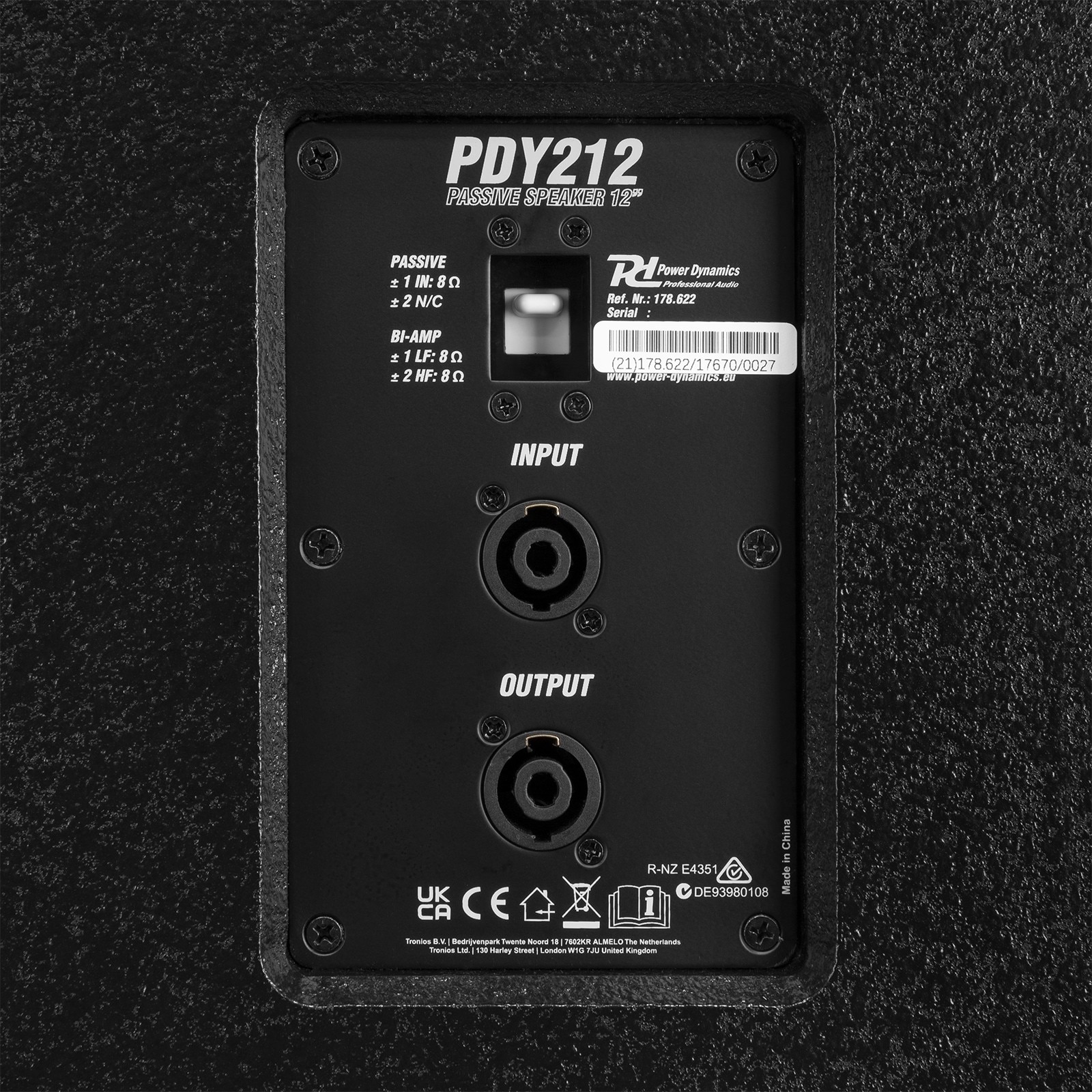 Boxa pasiva, 12", 350W RMS, negru, Power Dynamics PDY212