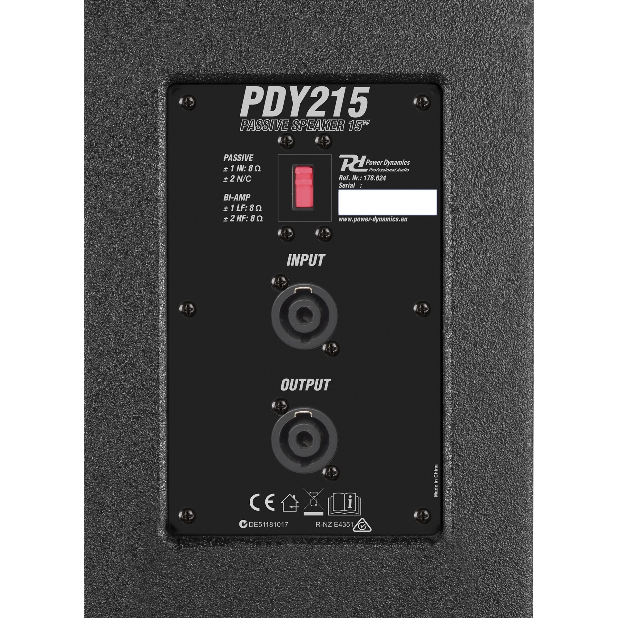 Boxa pasiva, 15", 400W RMS, negru, Power Dynamics PDY215