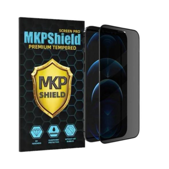 Folie Protectie Privacy Sticla securizata Mkpshield, compatibila iPhone XS Max/11 pro Max, Full Glue, Ultra HD