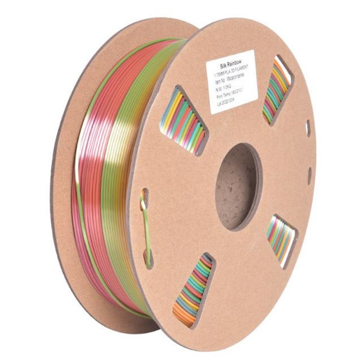 PLA 3D nyomtatószál, 1,75 mm, 1 kg, Többszínű