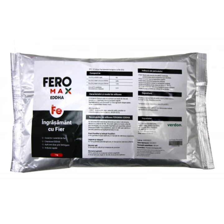 Ingrasamant cu fier Fructe, Legume, Capsuni, EDDHA FEROMAX, 1 kg