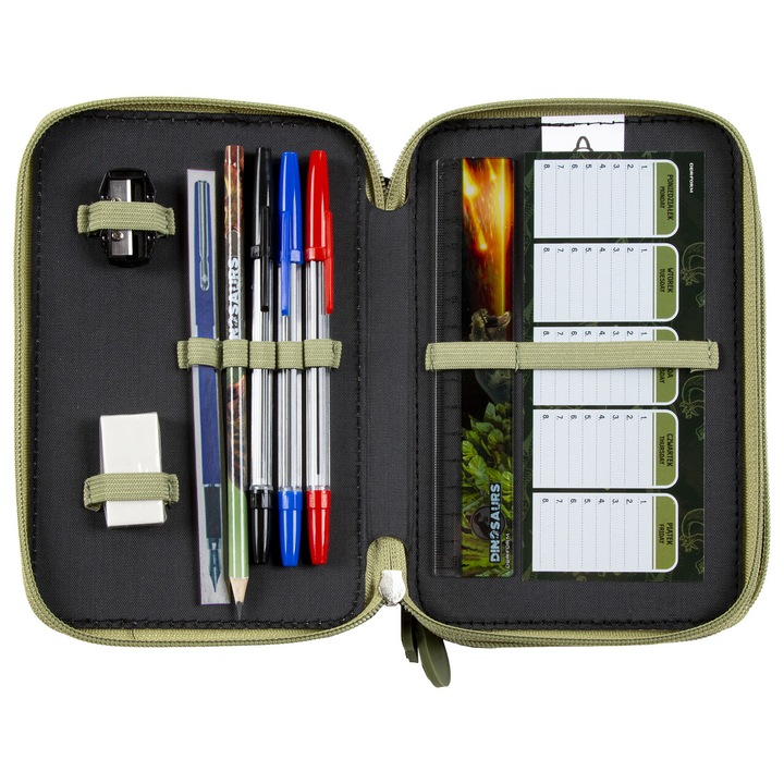 Динозавър, оборудван с 3-степенна поставка за химикалки - Battle