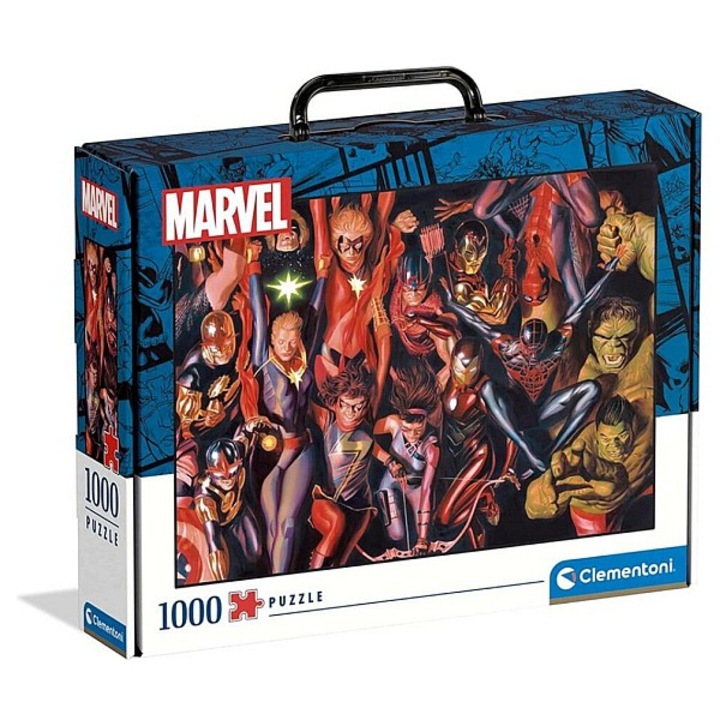 Clementoni 1000 db-os puzzle bőröndben - Marvel - Avengers - Bosszúállók (39675)