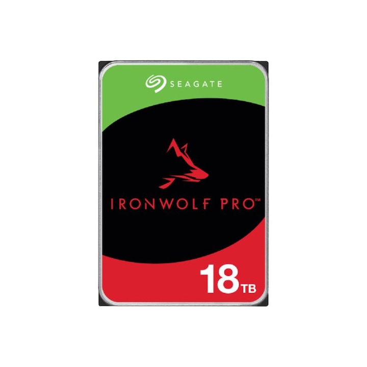 Хард диск Seagate IronWolf Pro ST18000NT001 - Hard drive - 18 TB - internal - 3.5" - SATA 6Gb/s - 7200 rpm - buffer: 256 MB - with 3 years Seagate Rescue Data Recovery ST18000NT001