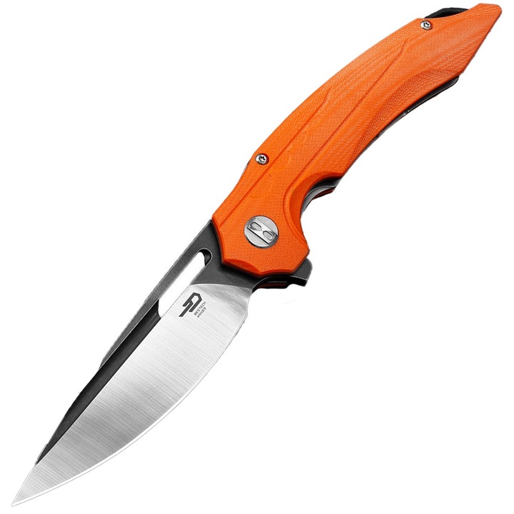 Cutit pliabil, Bestech Knives Ornetta, lama D2, maner G10, 100mm, Portocaliu