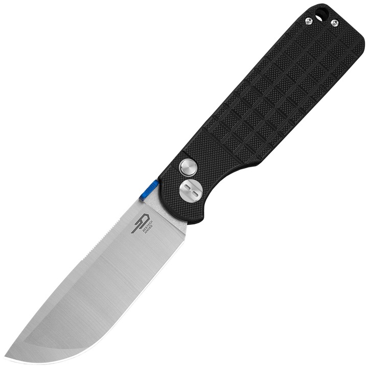 Cutit pliabil, Bestech Knives, Inox, Maner G10, 90mm, 103 g, Negru/Argintiu