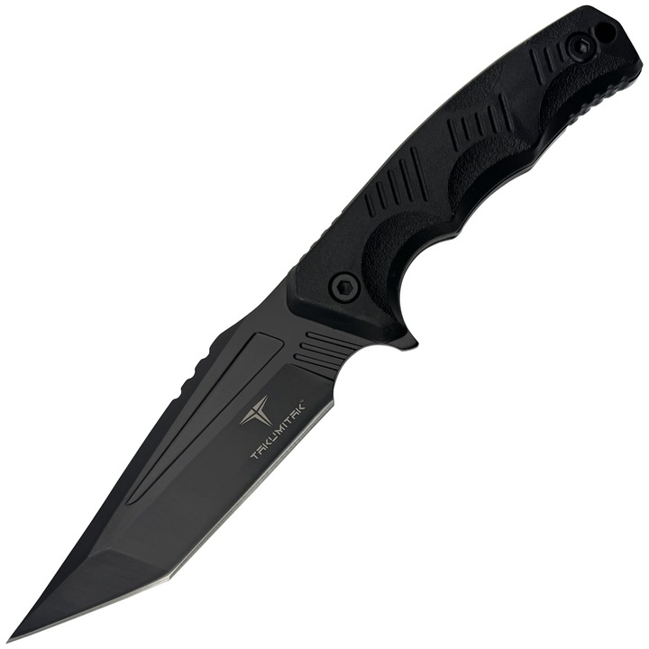 Takumitak Reaper kés, Full Tang, Rozsdamentes acél, fekete, 114,3 mm