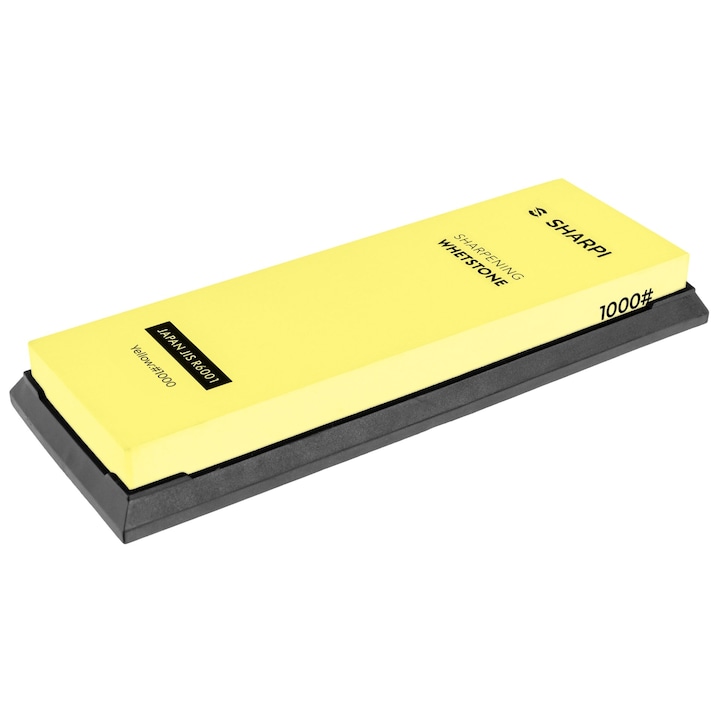 Piatra ascutire Sharpi 1000, 180x60x14mm, 330g, Galben