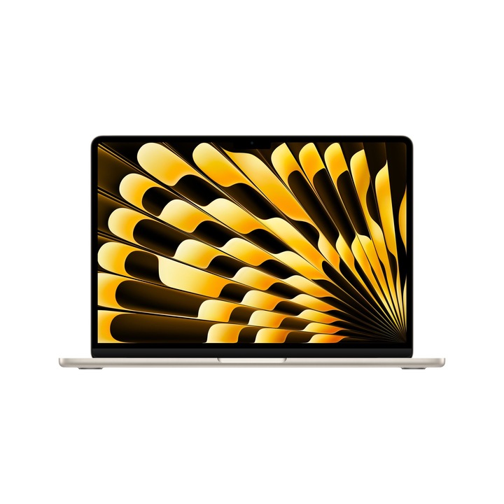 Apple MacBook Air 13" laptop, Apple M3 chip 8-core CPU, 10-core GPU, 8GB, 512GB SSD, macOS, Magyar billentyűzet, Starlight - 2024