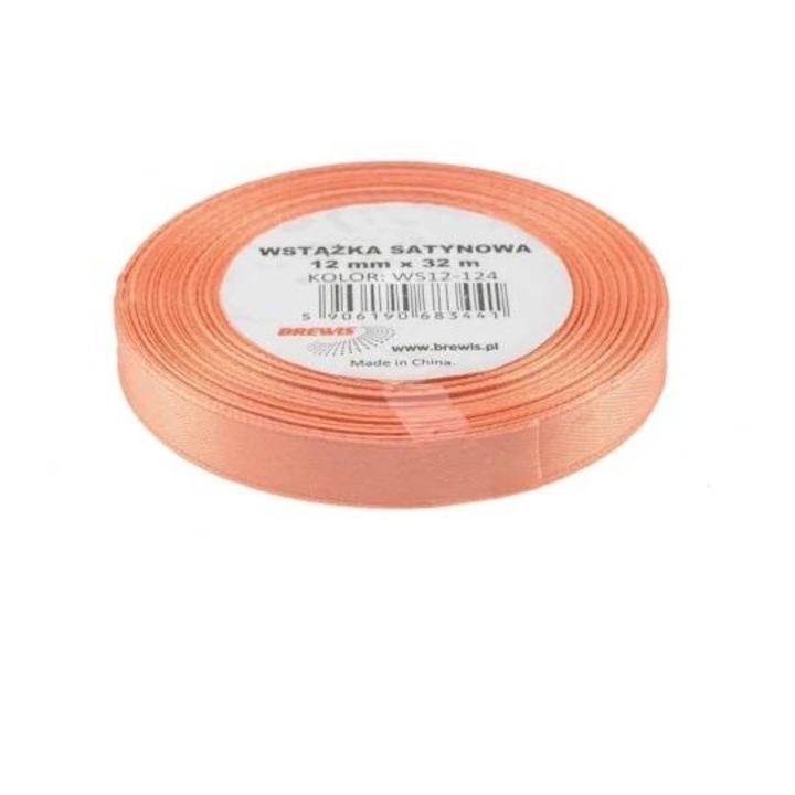 Szatén szalag, Brewis, 12mmx32m, Rózsaszín