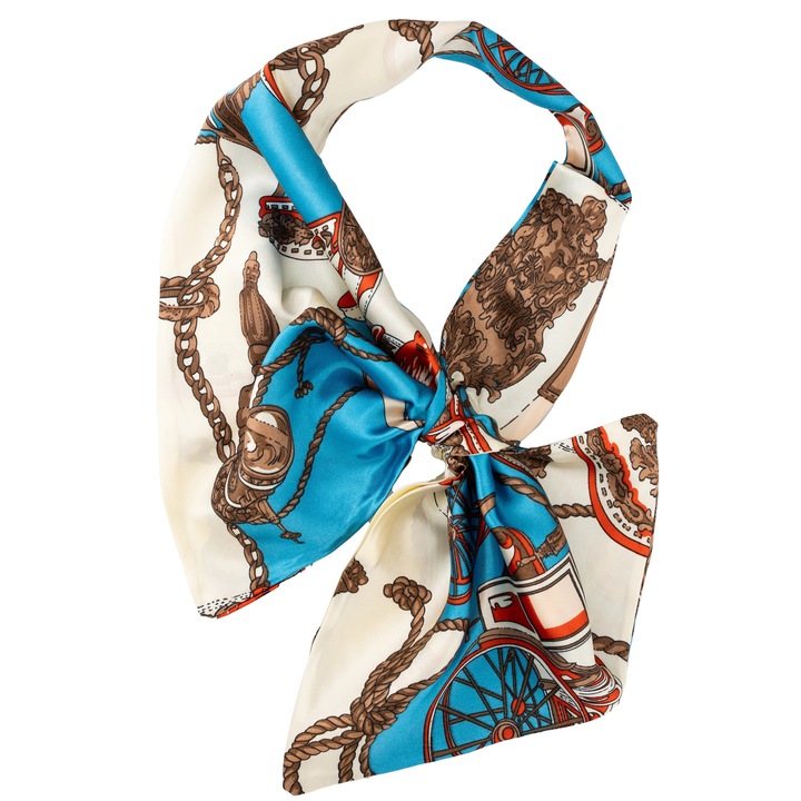 Esarfa fantezie, 30x60 cm, model caleasca