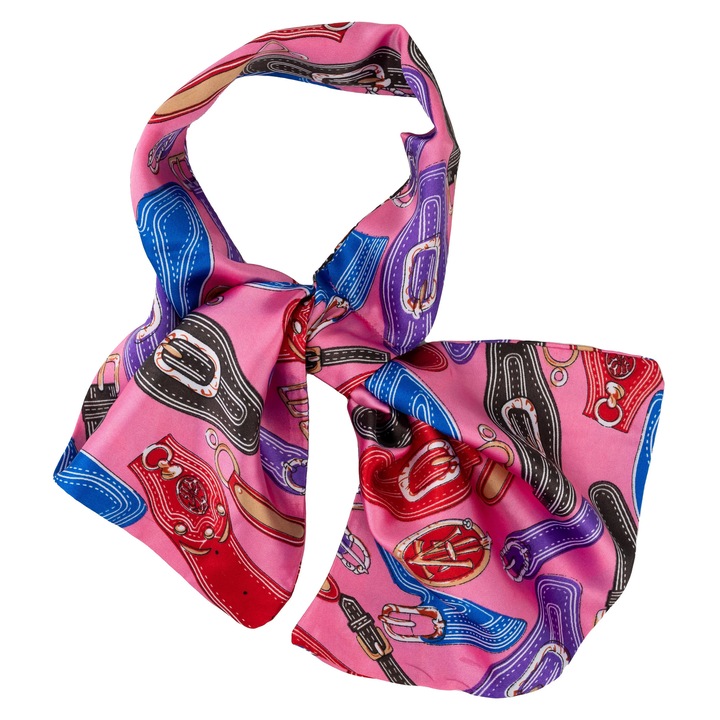 Esarfa fantezie, 30x60 cm, model curele