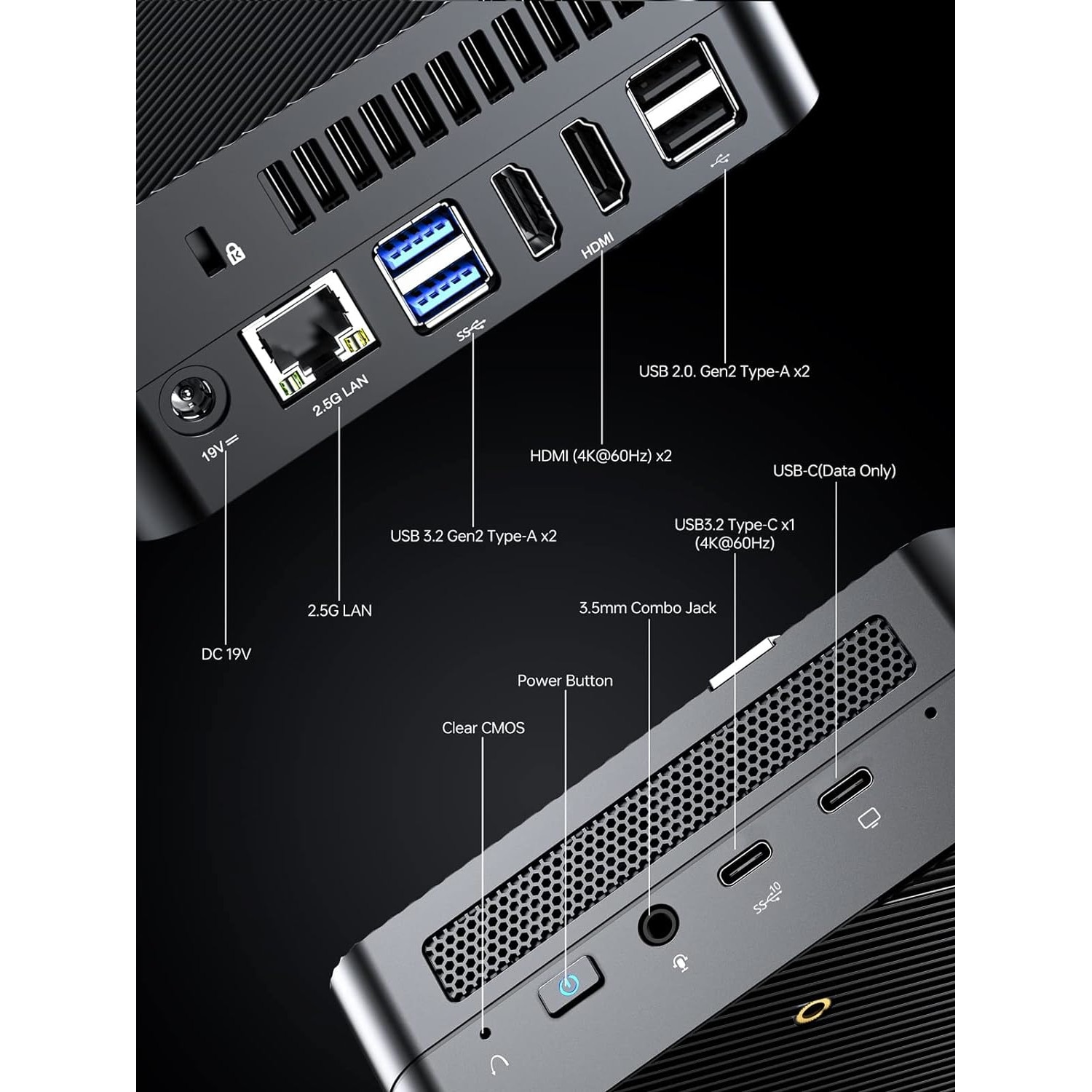 Mini PC MINISFORUM Venus Series UM560 XT AMD Ryzen 5 5600H, 16 GB
