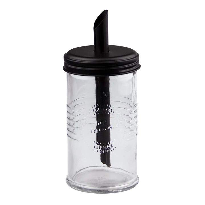 Захарница дозатор OLD FASHIONED, Черен, 395ml