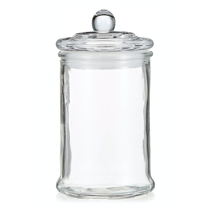 Буркан със силиконово уплътнение HORECANO, Стъклен, Ø9.5xh18cm, 750ml
