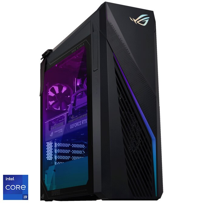 Sistem Desktop PC Gaming ASUS G16CHR cu procesor Intel® Core™ i9-14900KF pana la 5.60 GHz, 64GB DDR5, 2TB SSD, NVIDIA® GeForce® RTX™4080 16GB GDDR6X, No OS, Gray, 3Y PUR