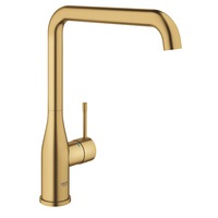 Baterie bucatarie Grohe Essence 30505GN0, 3/8'', inalta, tip L, mat, auriu