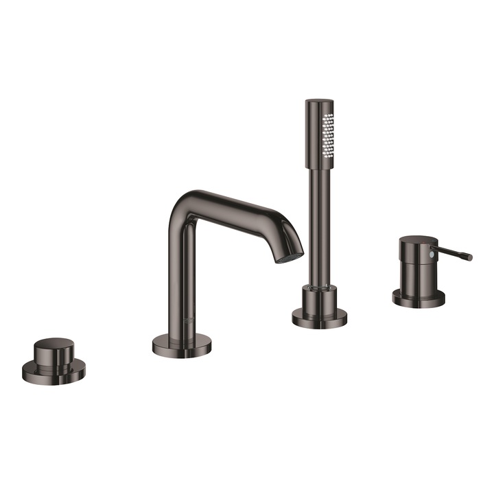 Baterie cada Grohe Essence 19578A01, 1/2'', pe cada, set de dus, lucios, grafit