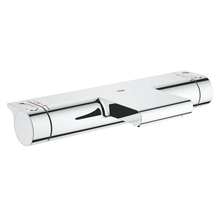 Baterie cada Grohe Grohtherm 2000 New 34484001, 1/2'', aparenta, termostat, proiectie cascada, protectie, crom