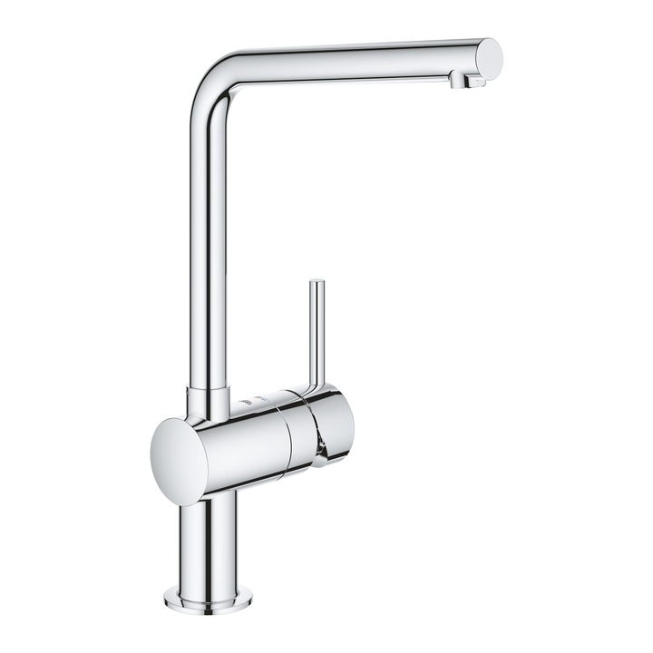 Baterie de bucatarie Grohe Vento 30425000, inalta, tip L, crom