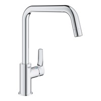 Baterie de bucatarie Grohe Via 30568000, inalta, tip U, crom