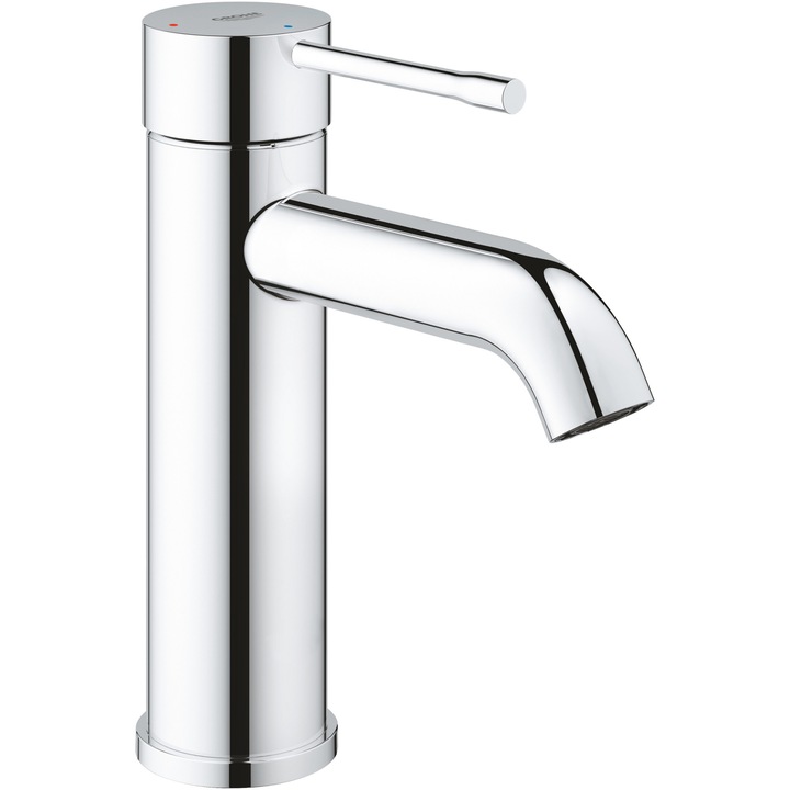 Смесител за мивка Grohe Essence 23797001, 3/8'', Едноръкохватков, Размер S, Керамичен патрон, Без изход, Хром