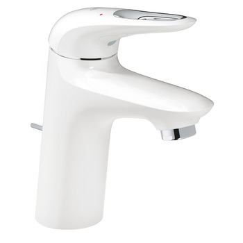 Baterie lavoar Grohe Eurostyle 23374LS3, 3/8'', S, 163 mm, pornire rece, ventil, alb