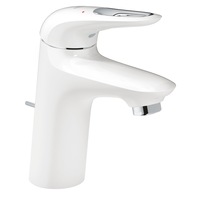 Baterie lavoar Grohe Eurostyle 23374LS3, 3/8'', S, 163 mm, pornire rece, ventil, alb