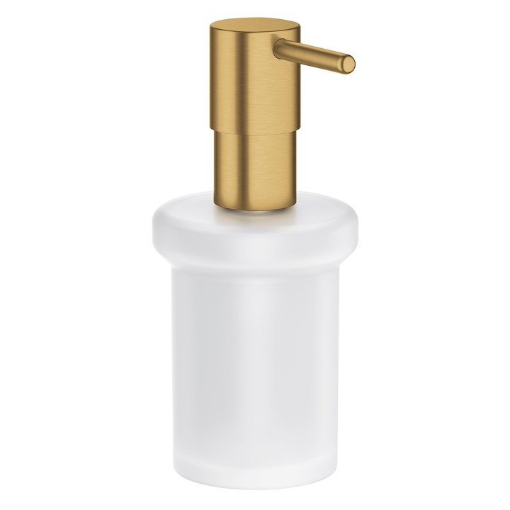 Grohe Essentials szappanadagoló, 160 ml, üveg, fém, matt, arany, 40394GN1