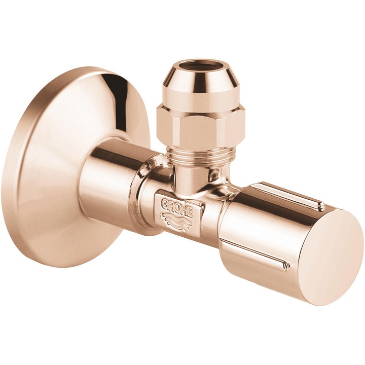 Robinet cu ventil de colt Grohe 22037DA0, 1/2'', 3/8'', lucios, warm sunset