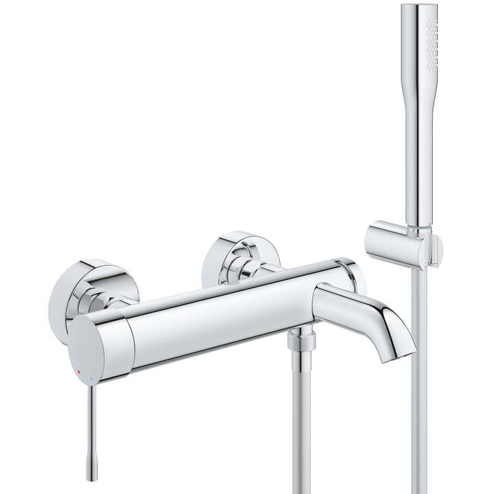 Set baterie cada Grohe Essence 25249001, diverter, set dus, 1 functie, crom