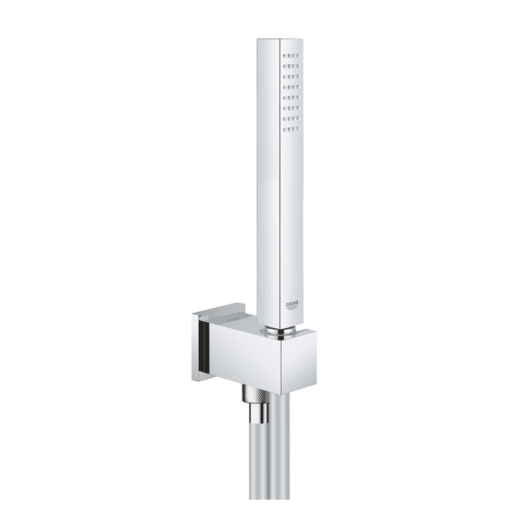 Set dus Grohe Euphoria Cube Stick, include cot iesire, furtun 1.25m, crom