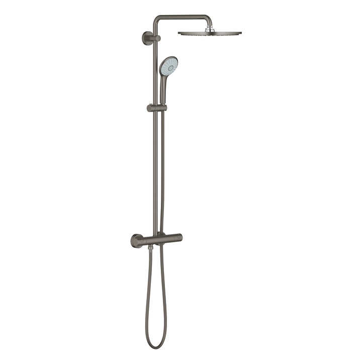 Zuhanyrendszer Grohe Euphoria 310 26075AL0, 1/2'', látszólagos, termosztát, 310 mm, 3 funkciós, matt, grafit