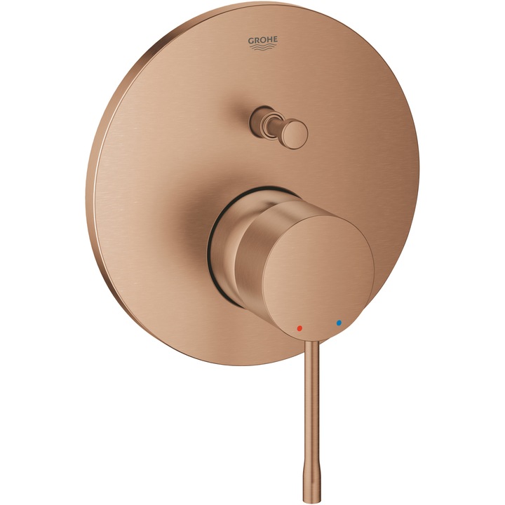 Смесител за душ Grohe Essence 24058DL1, 1/2'', 2 изхода, Diverter, Изисква клапан, Мат, Мед