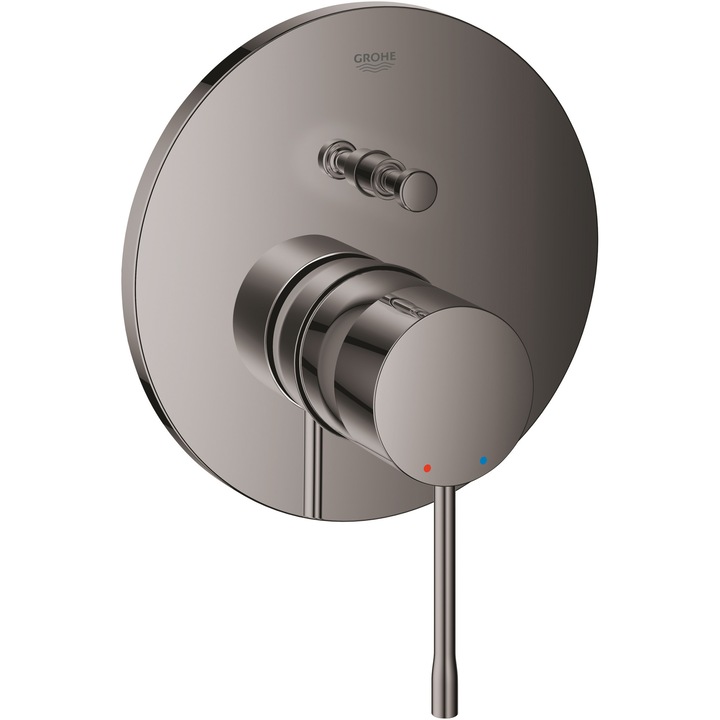 Контролен блок Grohe Essence 24058A01, Превключвател, 2 изхода, Изисква клапан, Гланц, Графит