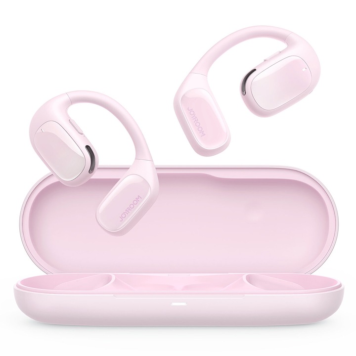 Bluetooth 5.3 слушалки, Open-Ear, True Wireless - JoyRoom JR-OE1 - розови