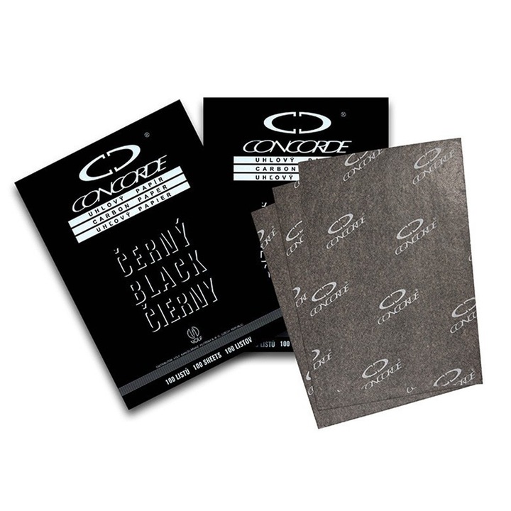 Hartie de Carbon Indigo, Negru, 25 Coli