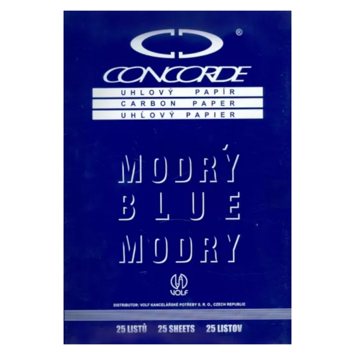 Hartie de Carbon Indigo, Albastru, 25 Coli