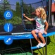 Gyermek kerti trambulin, Thunder, Inside Ultra 12Ft, 366cm, belső hálóval, Kék
