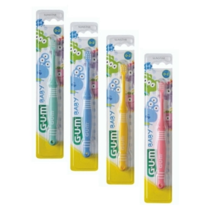 Klasszikus fogkefe, Sunstar, GUM Baby, 0-2 éves korig