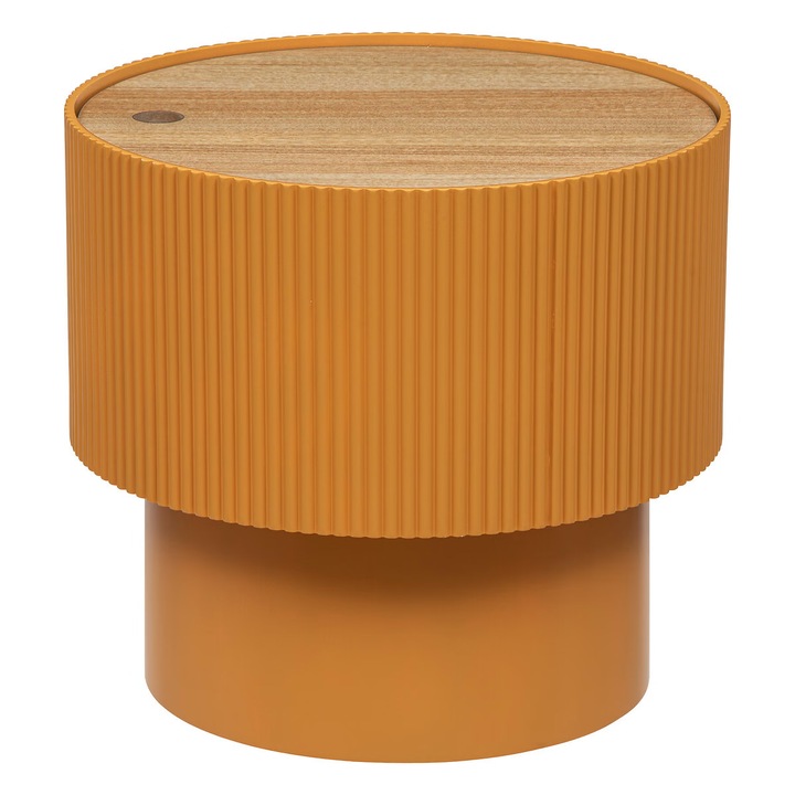 Masuta de cafea cu spatiu de depozitare ENOLA, rotunda, Ø 38,5 cm