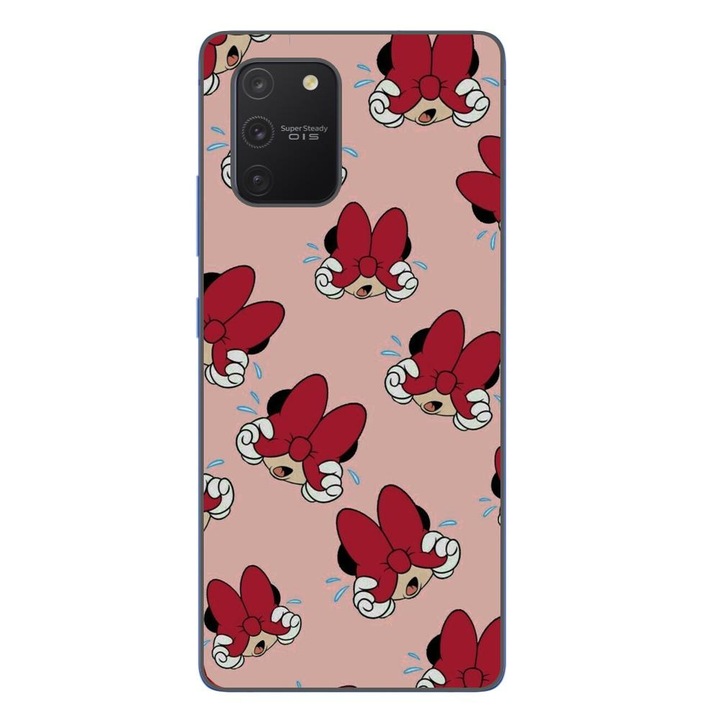 Кейс, съвместим със силиконов гел Tpu Minnie Pattern Red Case за Samsung Galaxy S10 Lite