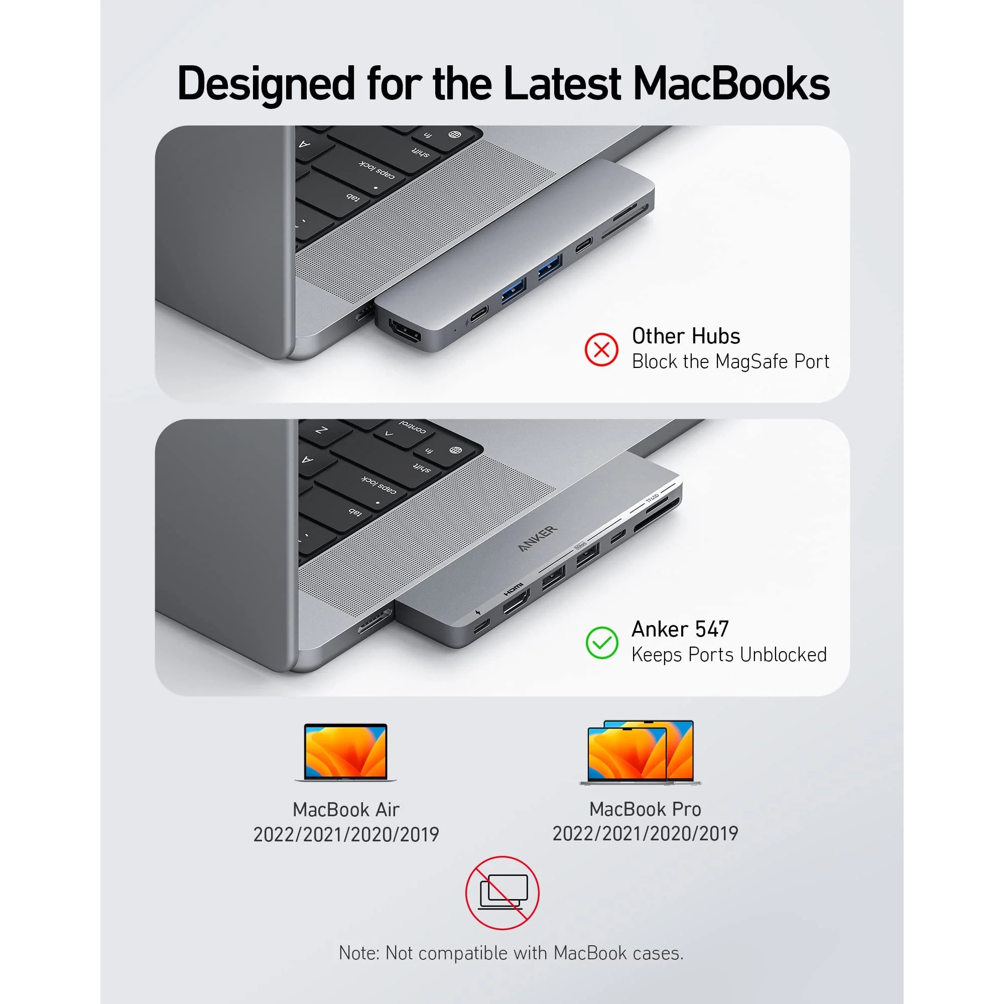 Hub USB C, (7-in-2) Anker 547 pentru MacBook, Compatibil cu portul