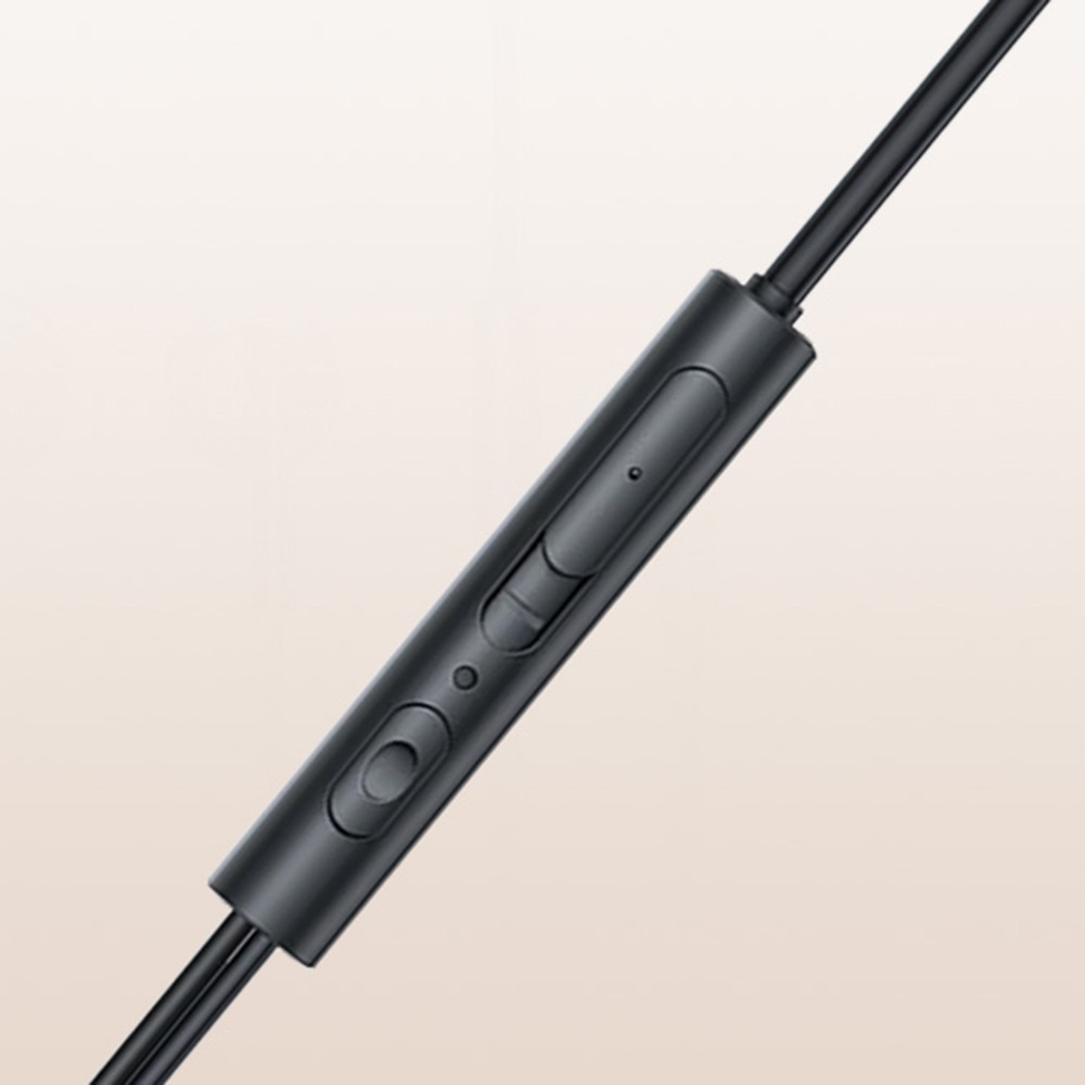 Casti cu Fir cu Microfon Jack 3.5mm, Haf-In-Ear - JoyRoom (JR-EW07) - Negru