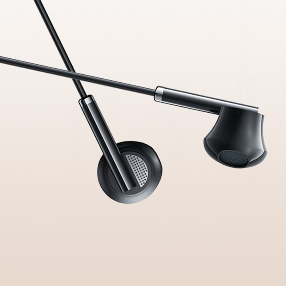 Casti cu Fir cu Microfon Jack 3.5mm, Haf-In-Ear - JoyRoom (JR-EW07) - Negru