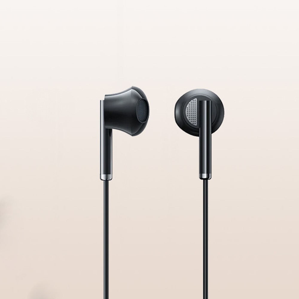Casti cu Fir cu Microfon Jack 3.5mm, Haf-In-Ear - JoyRoom (JR-EW07) - Negru