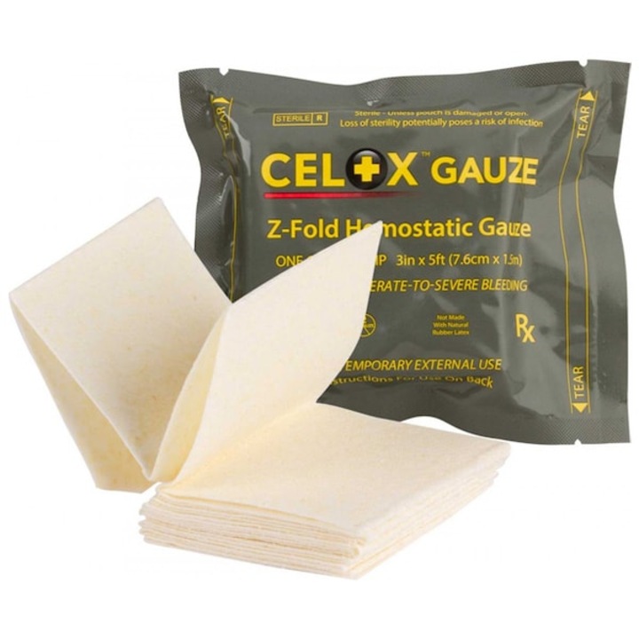 Кръвоспираща превръзка Celox Gaze Z-Fold