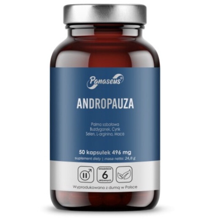 Хранителна добавка YANGO Андропауза, 50 капсули, хормонална подкрепа, за мъже